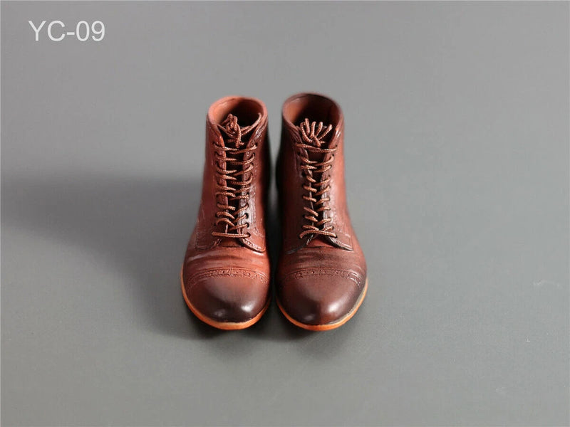 1/6 Male Brown Plastic Shoes Boots Model For 12" HT PH TBL Action Figure Dolls Model