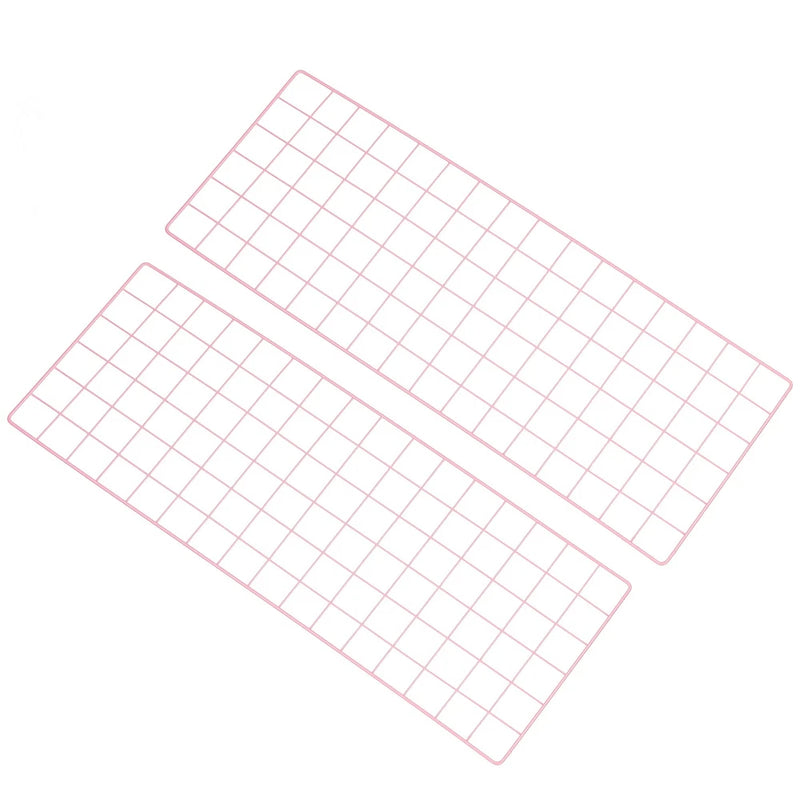 31.5"x12" Wire Grid Panel, 2 Pack Wall Grid Decorative Board Photo Display Pink Model