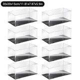 8PCS Acrylic Display Case Organizer 1: 18 Scale For Car Collectibles Figurine Model