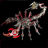 Red Cyber Scorpion Metal Model Kit 454PCS 3D DIY Mechanical Puzzle Toy Model
