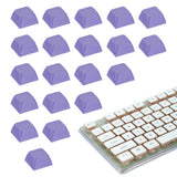 20Pcs XDA Profile Keycap Set PBT Mechanical Numeric Keypads, Purple Model
