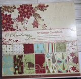 My Mind's Eye "O Christmas Tree" specialty cardstock stack,  54 glitter sheets Model