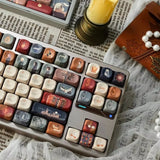 Owl GMK PBT Keycaps SOA MOA Cherry Profile Dye-Sub for Mechanical Keyboard MX Model