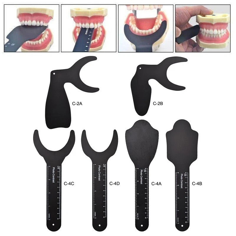 Dental Photo Contrast Set Kit Black Background Board Photography Contraster Model