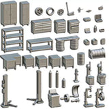 3D Printed 1/72 Scale Mechanic Repair Diorama Scene Unpainted Resin Model Kit Model