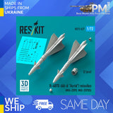 Reskit RS72-0527 1/72 R-40TD AA-6 Acrid missiles 2 pcs Dummy 3D printed kit Model