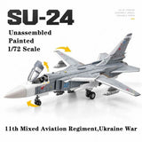 1/72 Russian SU-24 Fencer 11th Mixed Aviation Regiment Painted Unassembled Model Model