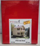 110 2nd Street House Building Laser Cut Wood Kit HO Scale B.T.S Structures 27700 Model