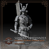Taisho Samurai Commander - Scale 1/18 to 1/6 - 3D Resin Printed Figure Model Kit Model