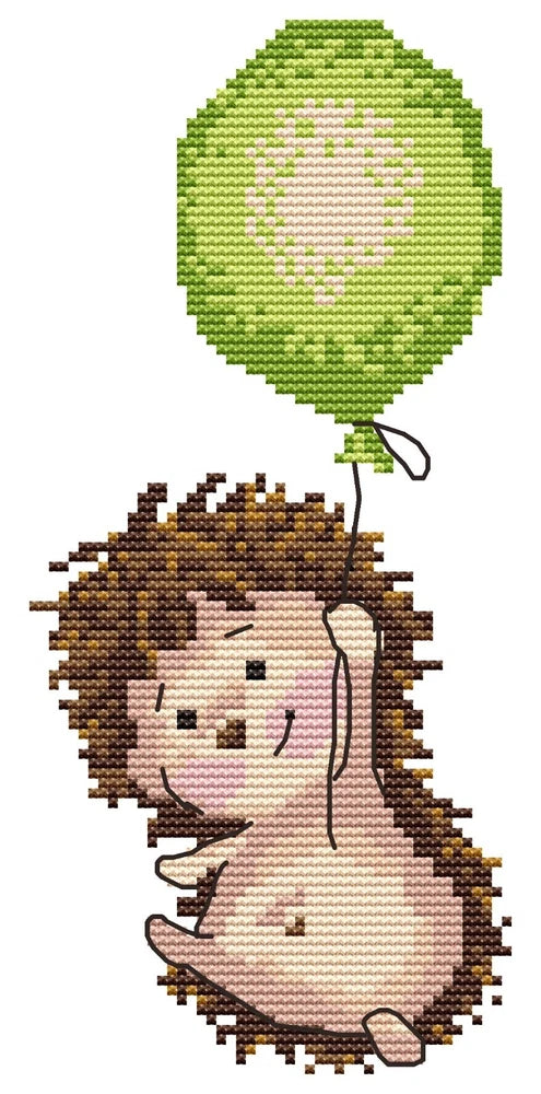 "Green Baloon" Veralis Printed Cross Stitch Needlework Kits  VL-E-0122 Model