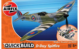 Airfix QUICK BUILD Spitfire Snap Together Plastic Model Plane Kit J6045 Model