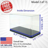 Toy Figure Car Display Case Small Clear Plastic Box Dust Proof 6.5" x 3" x 4" Model