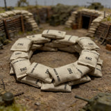 Diorama 1/16 Sandbags Bunker Model Tank Military Defence Scene Model Accessories Model