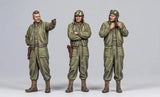 WwII US Sherman Crew 1/24 Scale 75mm Resin Figure Unpainted Model Toys Model