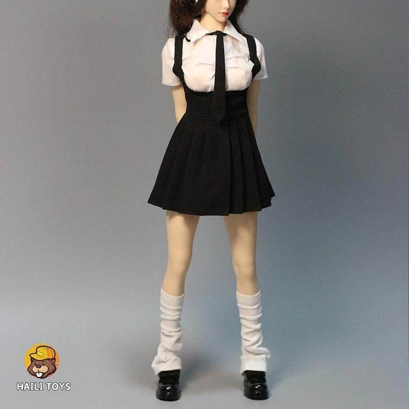 HF006 1:6 Workplace Shirt Strap Dress Suit Set Model for 12"PH Action Figure Toy Model