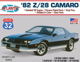 Atlantis 1/32 1982 Chevy Camaro Route 32 Plastic Model Kit Skill Level 2 M2004 Model