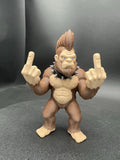 Bigfoot Brute Giving The Double Birdie Sasquatch Bigfoot Figurine! Model