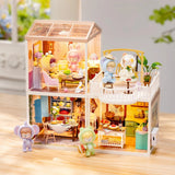 Rolife Super Creator LED DIY Plastic Miniature House with Furniture Teens Gift Model