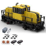 Modubrix Mocs Bricks Sets  45 Ton Switcher Train Moc-110374 Building Toys Kits Model