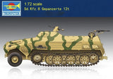 Trumpeter 07404 1:72 Sd.Kfz.8 Gepanzerte 12t Plastic Assemble Model Kit Model