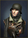1/10 Resin Bust Figure WWII German Army Armed SS Shooter Unassembled Unpainted Model