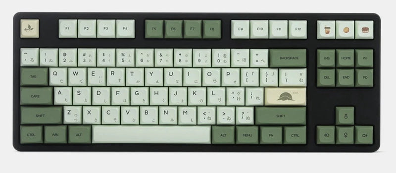 GKs DA V2 Dye-Subbed PBT Matcha Keycap Set Style English & Japan USED Model