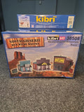Kibri HO #38508 3 buildings Bank, Watch Maker, printing  Unbuilt Kit Sealed Model