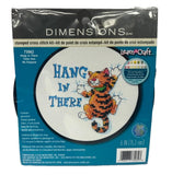 Dimensions Learn-A-Craft  ~"Hang In There" Stamped Cross Stitch  73062 NEW Model