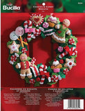 Cookies & Candy Wreath 86264 Bucilla Felt Applique Kit Hand Sewing DIY Model