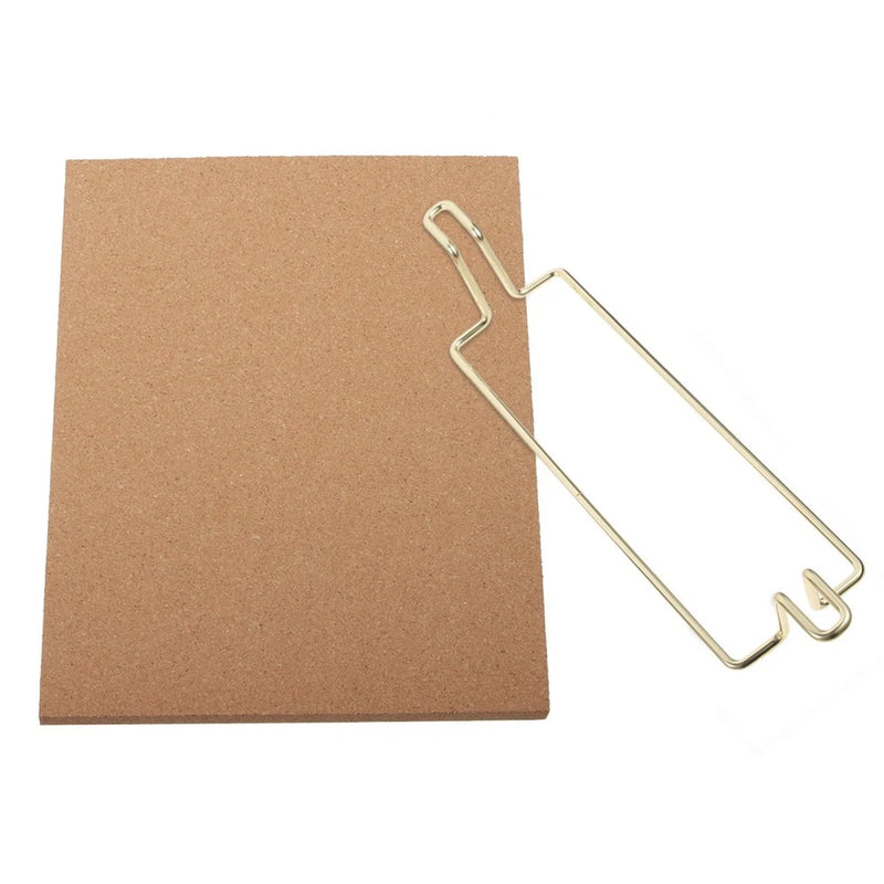 Small Desktop Corkboard with Stand Reusable Cork Office Display Model