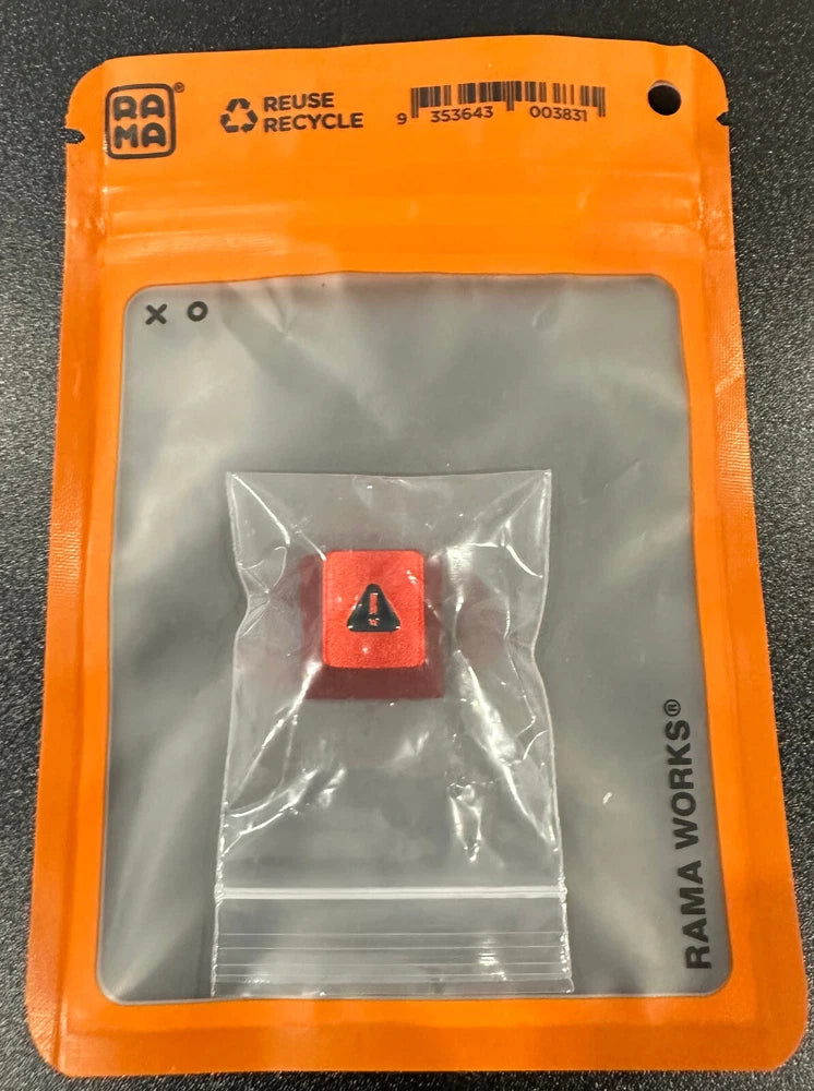 RAMA WORKS x GMK Redline 1u Keycap - Warning Model