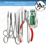 New 17x Jewelry Making Tools Kit Repair Beading DIY Craft Supplies Starter Pack Model