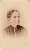 Antique CDV Woman Cross Pendant C.H. Townsend Willimantic CT Photo Model