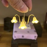 1PC Ceiling Lamps Lights 1/12 Scale Dollhouse Miniatures Accessories Library Model