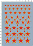 1/35 1/48 1/72 Russia Soviet Union Star Roundel Markings Model Kit Marine Decal Model