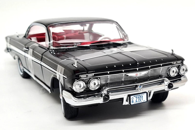 Sunstar 1/18 Chevrolet Impala Sport Coupe 1961 Black Diecast Model Car Model