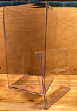 Clear Acrylic Plastic Display Case/Lid 4" x 4" x 8". Used - Very Good Condition. Model