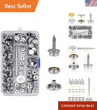 Complete Canvas Snap Kit - 150 Stainless Steel Fasteners for Indoor/Outdoor Model