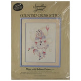 Candamar Designs MIME WITH BALLOON 50327 Counted Cross Stitch Kit 14x18 Vintage Model