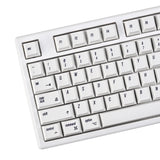Pure White Mac 2048 Style Cherry Profile Dye-sub PBT Keycap Set Model
