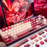 Honkai Star Rai Mydei Keycaps Cherry PBT Dye-sub for Cherry MX Keyboard 143 Keys Model