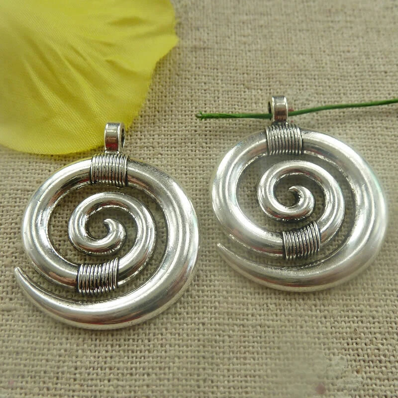 Free Ship 24 pcs tibetan silver helix charms pendant 35x29mm L-4761 Charms