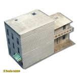 Z Scale 1:220 Apartment Building - Pre Cut Cardstock PAPER Kit - HBZ1 Model