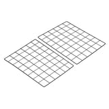 16"x12" Wire Grid Panel, 2 Pack Wall Grid Decorative Board Photo Display Black Model