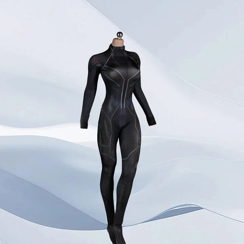 1:6 Black Tights Bodysuit Clothes Outfit For 12" Female HT PH TBL JO Figure Body Model