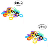 2 Count Silicone Key Cover Baby Colorful Cap Ring Caps Coloured Covers Colored Model