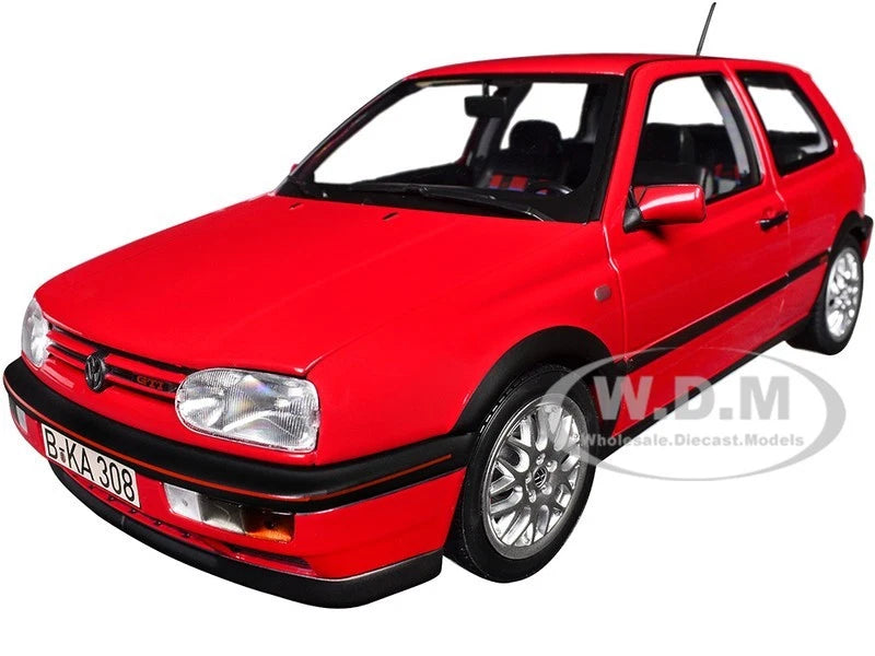 1996 VOLKSWAGEN GOLF GTI "20 YEARS" FLASH RED 1/18 DIECAST MODEL BY NOREV 188418 Model