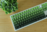 Backlit Matcha Green Gradient Side Print Keycap Set for Mechanical Keyboard Model