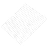 37"x18" Wire Grid Panel 2 Pcs Wall Grid Decorative Board Photo Display White Model