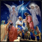 Counted Cross Stitch Kits Needlework Crafts Embroidery DIY-Nativity Scene Model